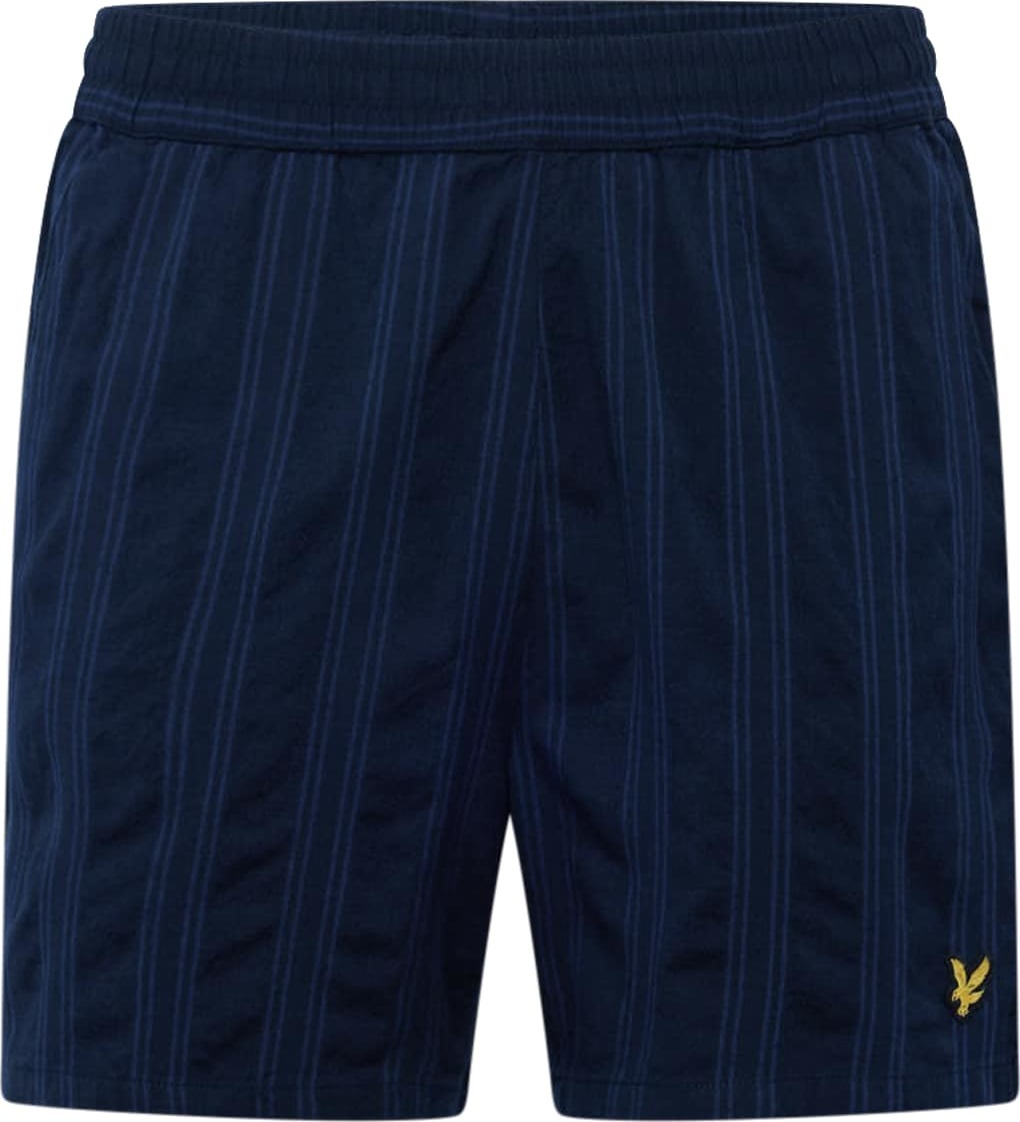 Lyle & Scott Kalhoty 'Barre' modrá / námořnická modř / zlatá / černá