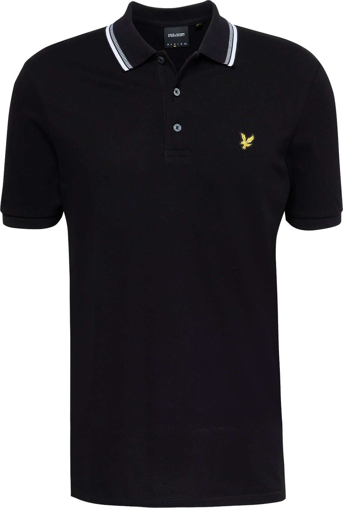 Lyle & Scott Tričko černá / offwhite