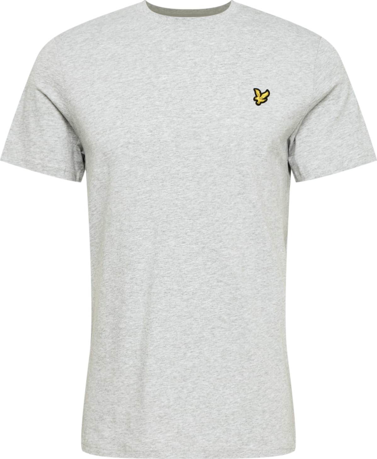 Lyle & Scott Tričko zlatě žlutá / šedý melír / černá