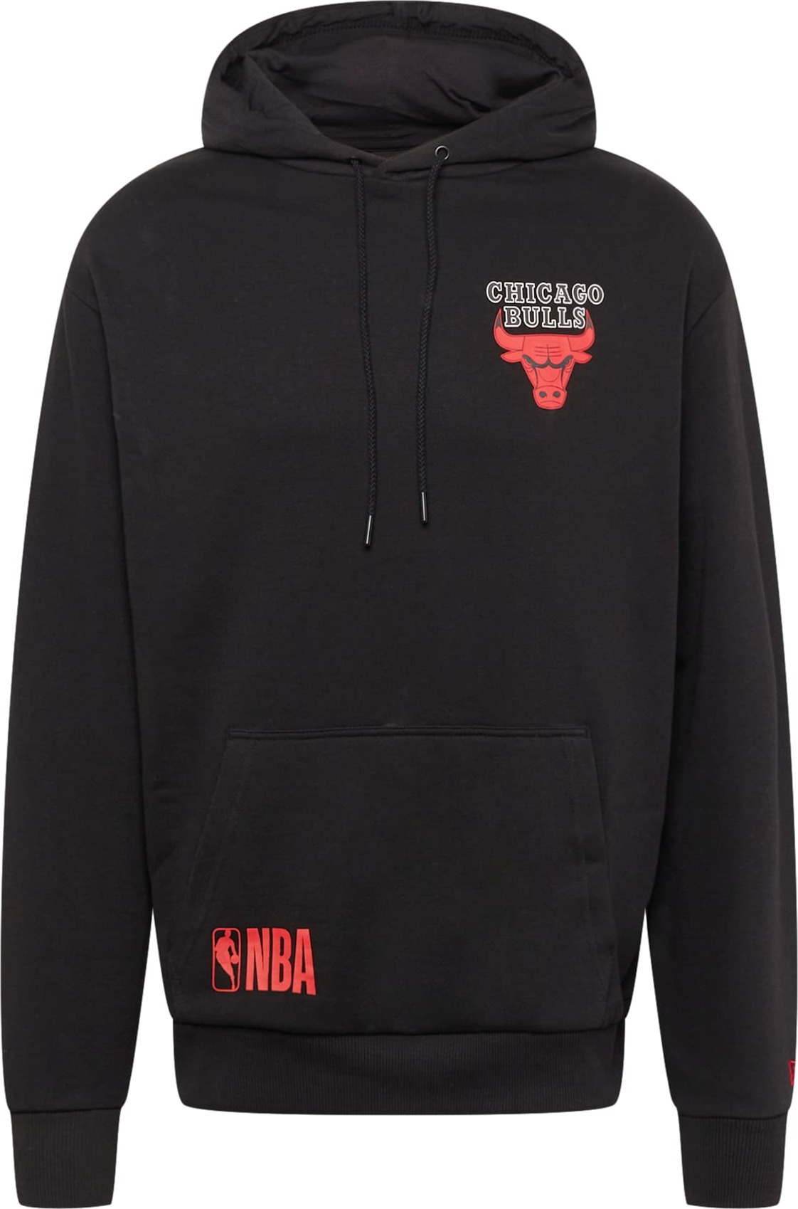 NEW ERA Mikina 'Chicago Bulls' světle červená / černá / bílá