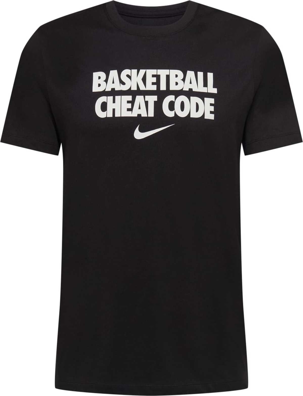 NIKE Funkční tričko 'Cheat Code' černá / bílá