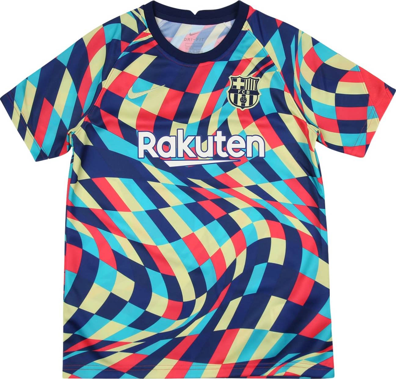 NIKE Funkční tričko 'FC Barcelona' námořnická modř / žlutá / černá / bílá