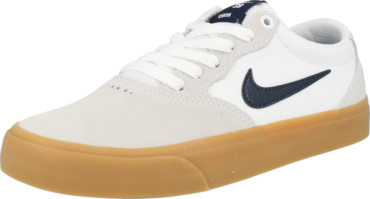 Nike SB Tenisky 'CHRON' světle šedá / bílá