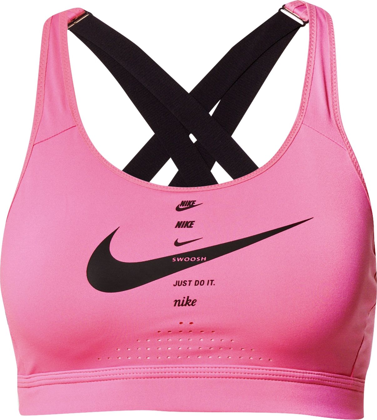 NIKE Sportovní podprsenka 'Impact' pink / černá