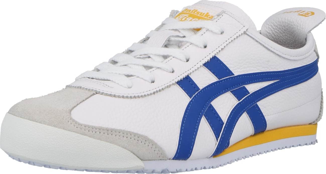 Onitsuka Tiger Tenisky 'Mexico' béžová / královská modrá / žlutá / bílá