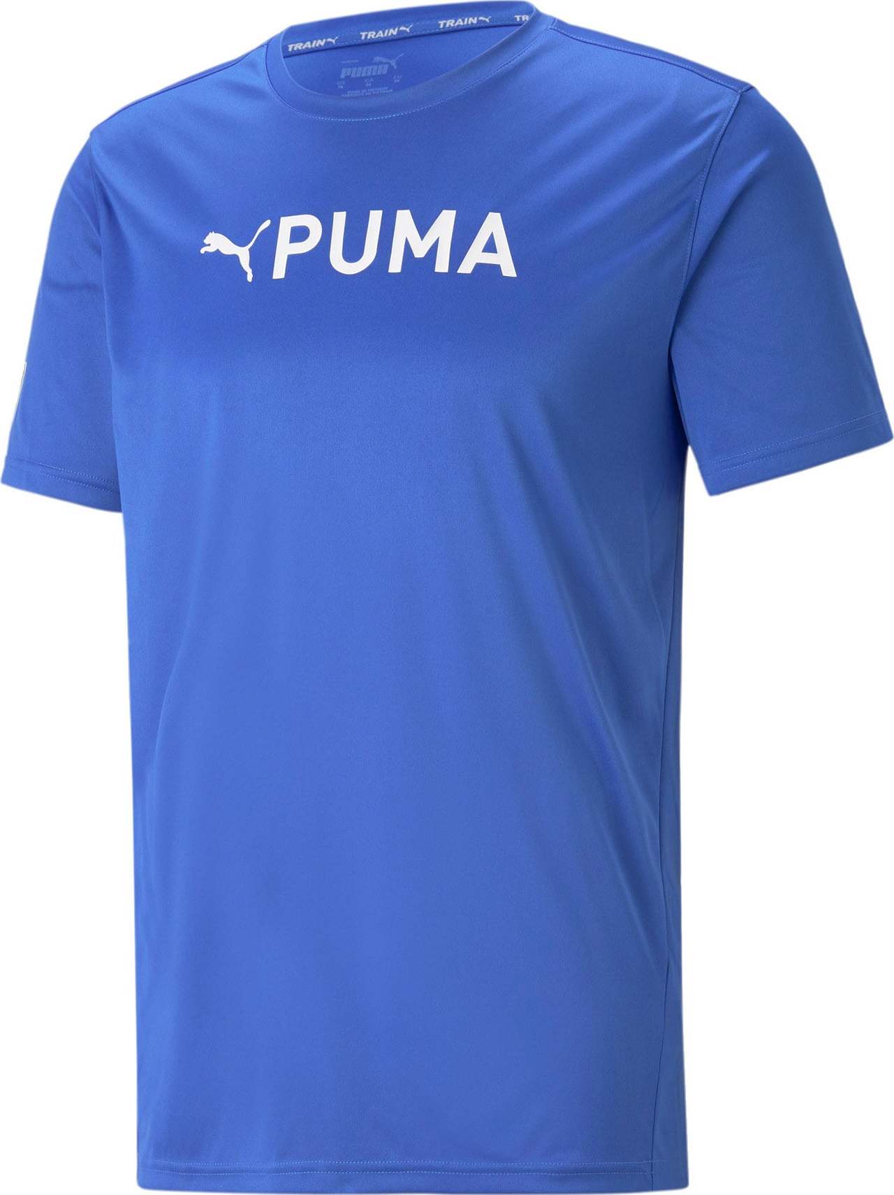 PUMA Funkční tričko azurová / bílá