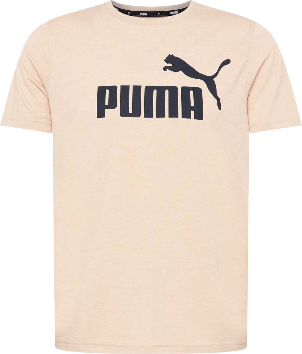 PUMA Funkční tričko béžová / černá