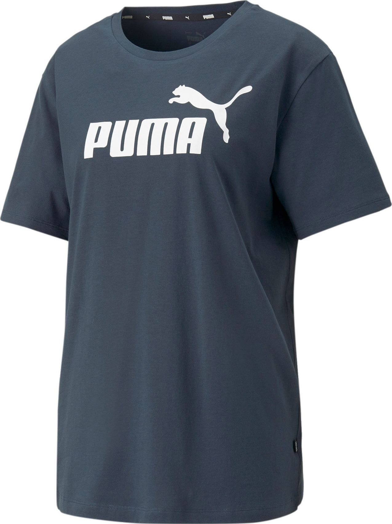 PUMA Funkční tričko noční modrá / bílá