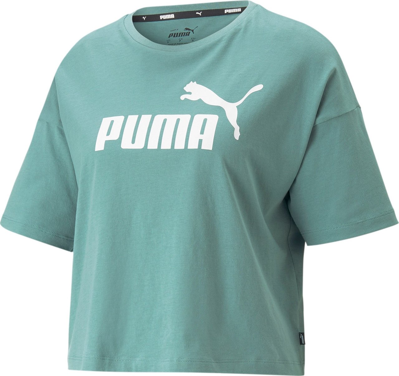 PUMA Tričko pastelová modrá / bílá