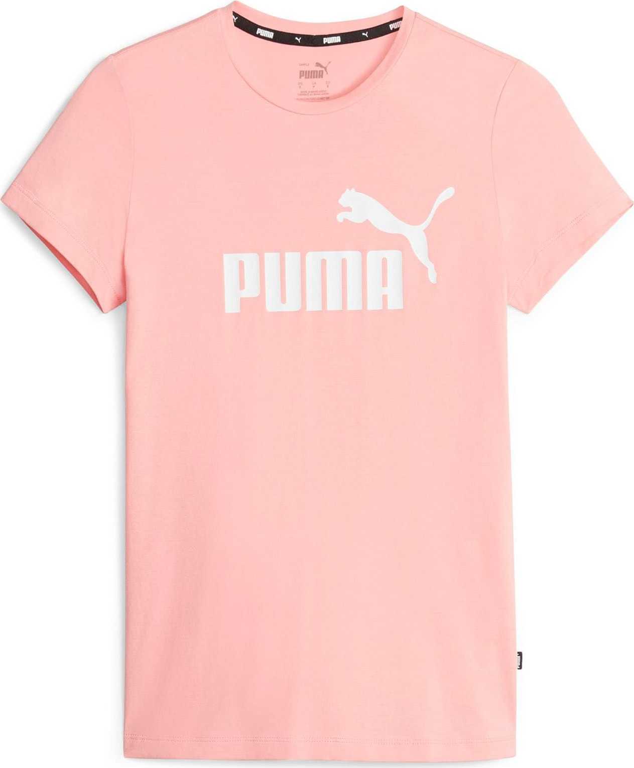 PUMA Funkční tričko růžová / bílá