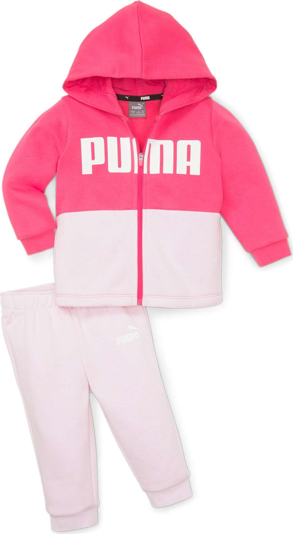 PUMA Sportovní oblečení fuchsiová / pastelově růžová / bílá