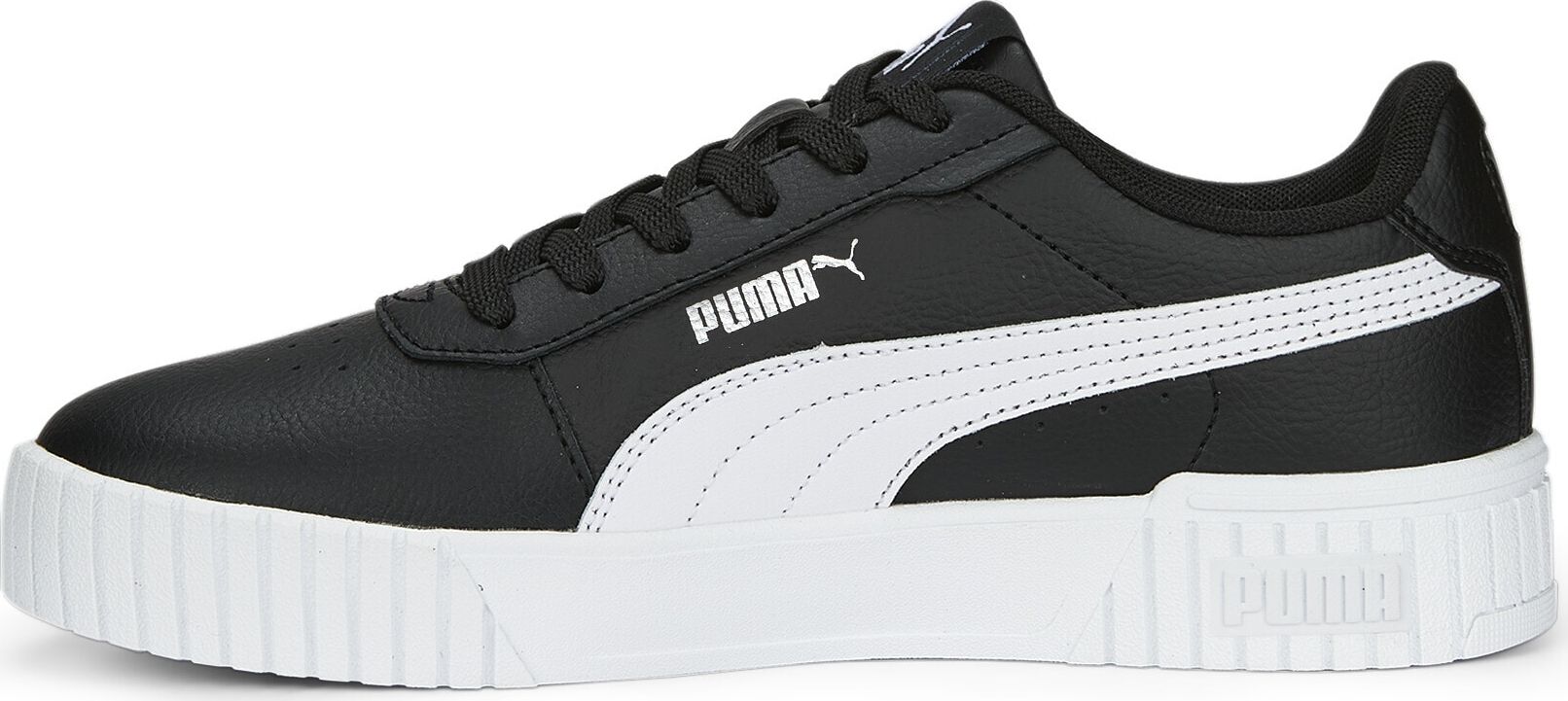 PUMA Sportovní boty 'Carina 2.0' černá / bílá