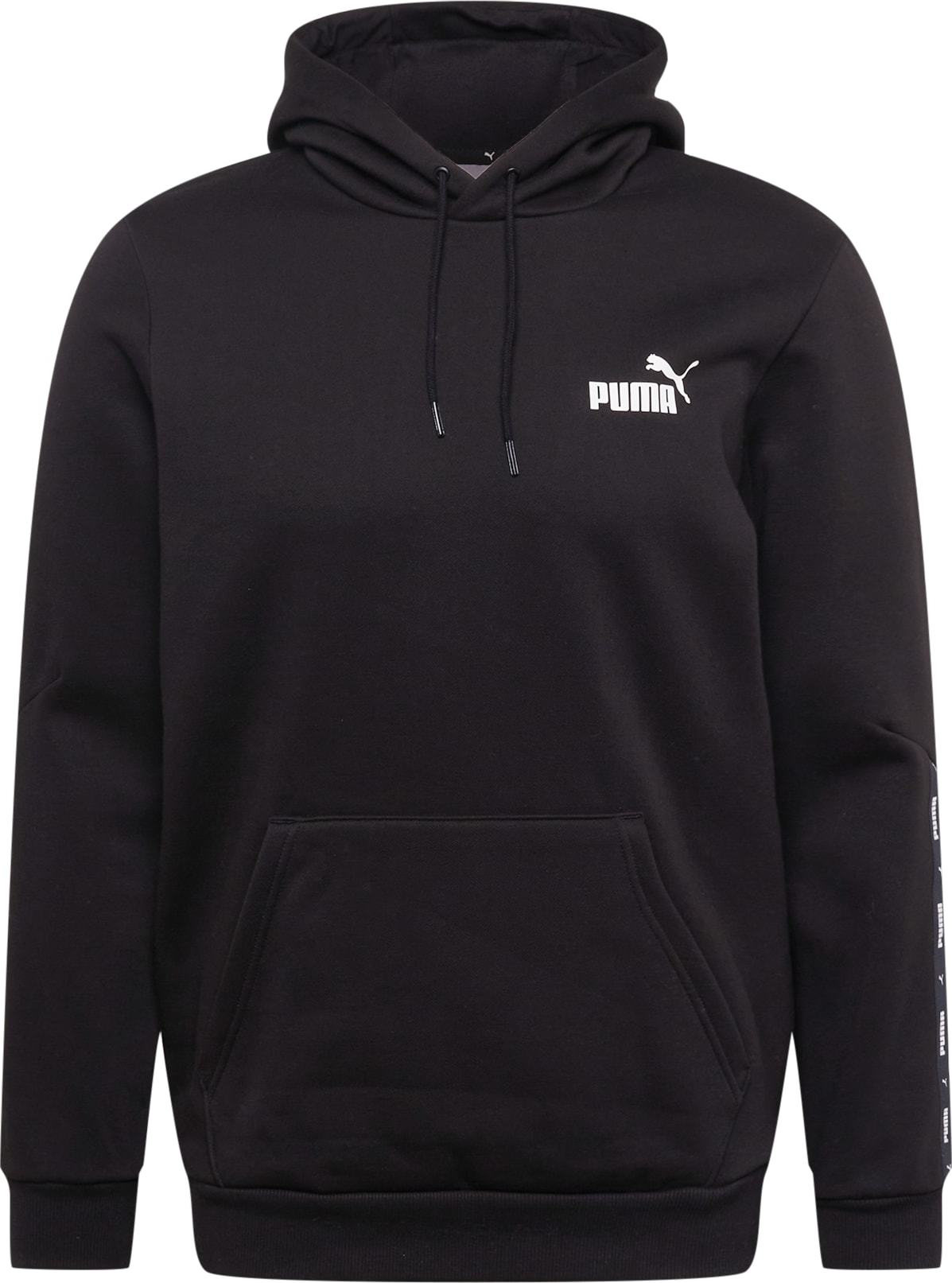 PUMA Sportovní mikina černá / bílá