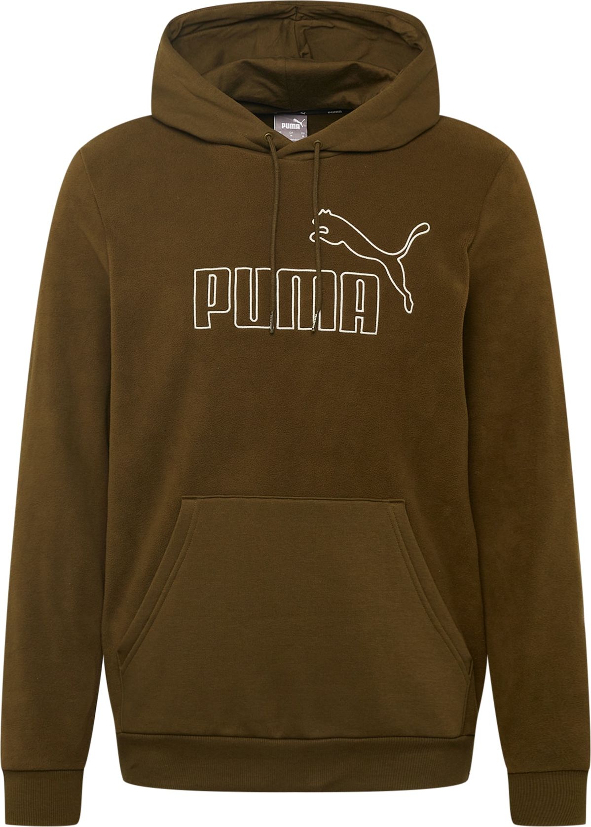 PUMA Sportovní mikina olivová / bílá