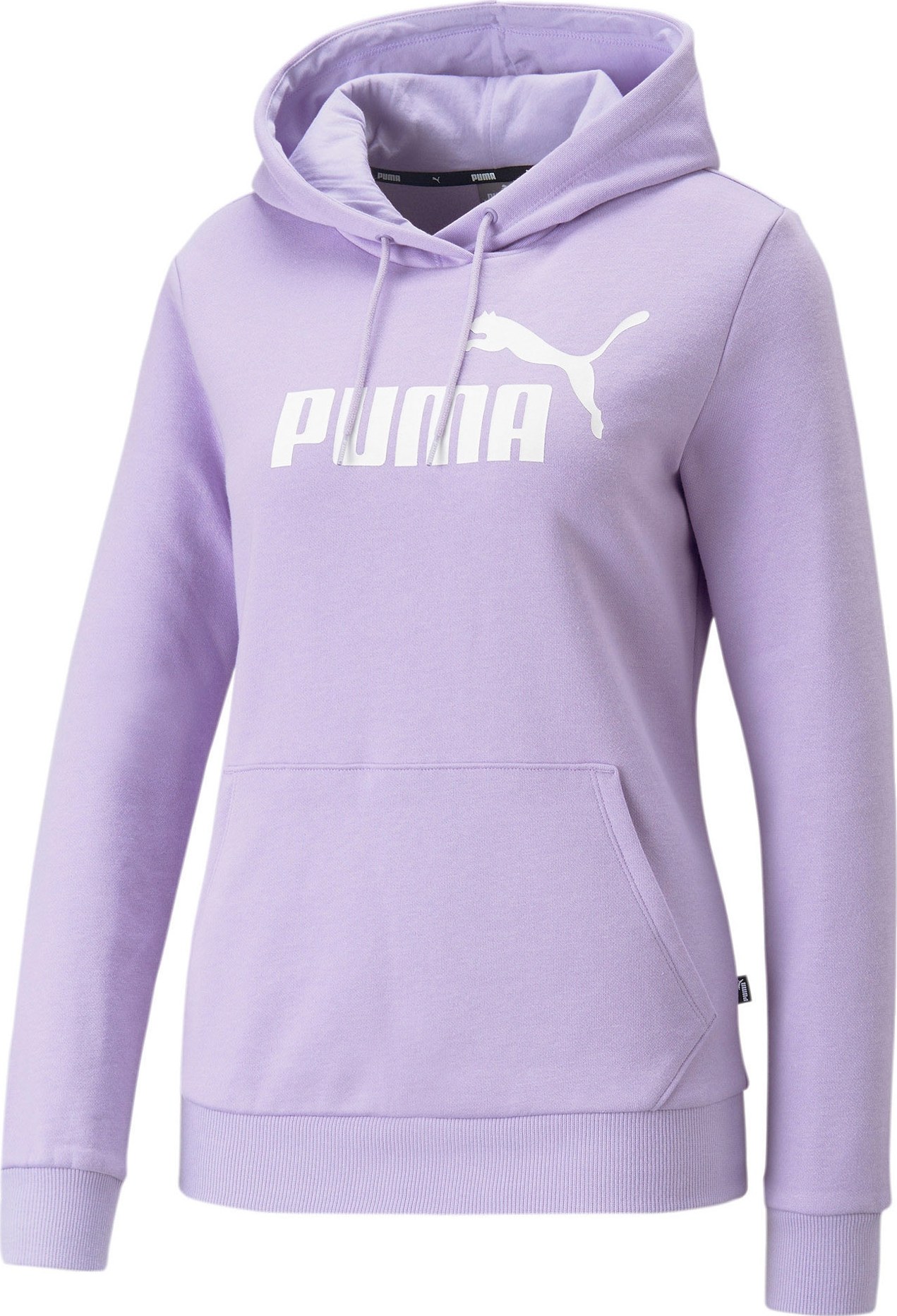 PUMA Sportovní mikina světle fialová / bílá