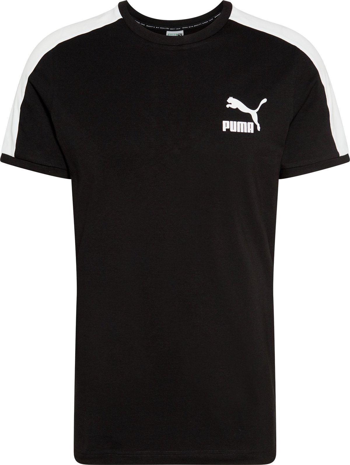 PUMA Tričko černá / bílá