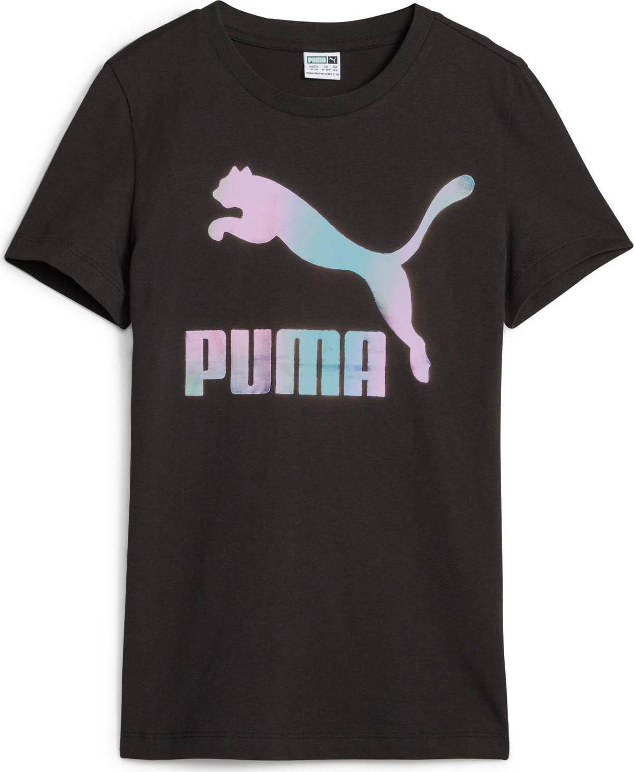 PUMA Tričko světlemodrá / světle fialová / černá