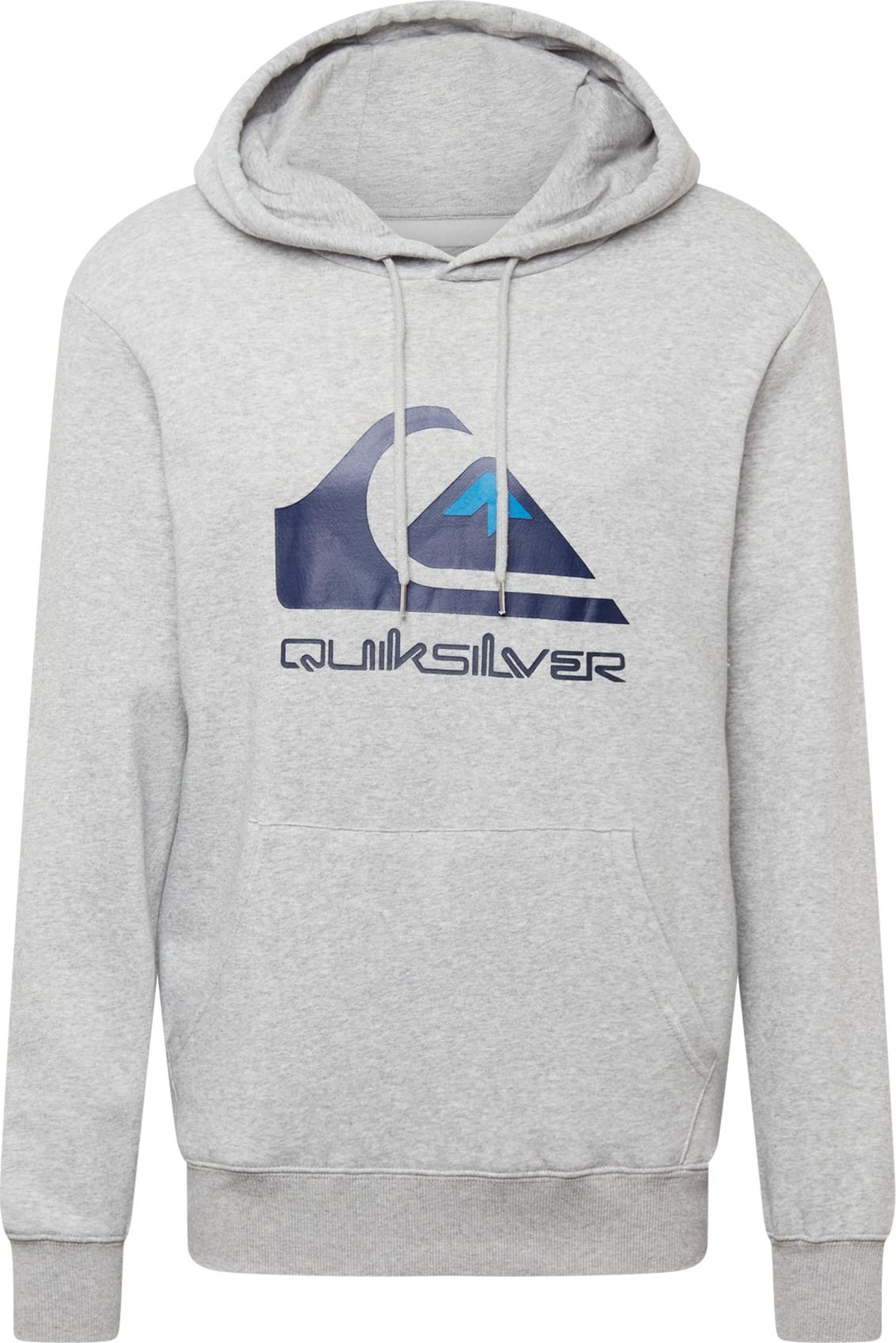 QUIKSILVER Sportovní mikina modrá / námořnická modř / šedá