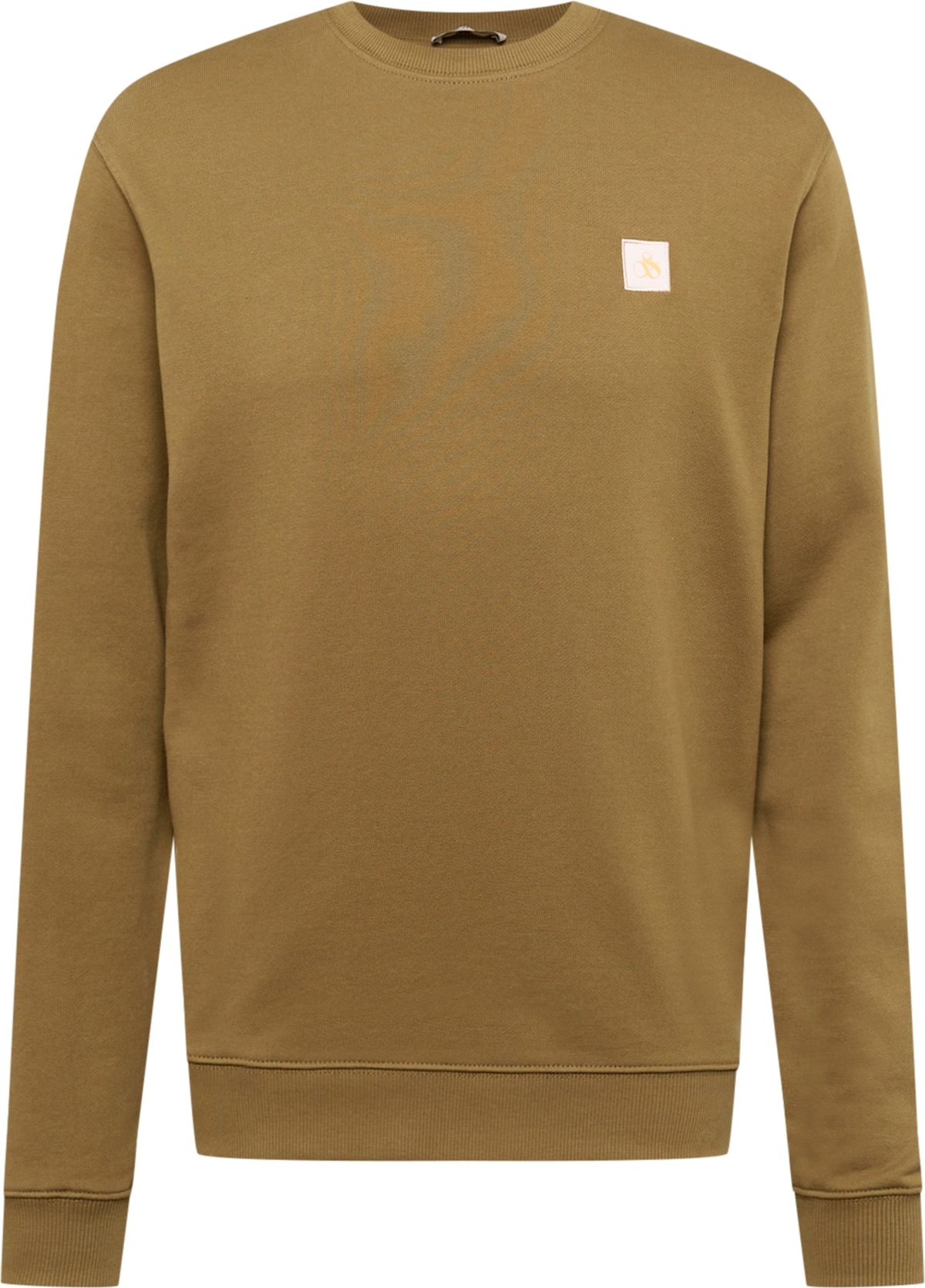 SCOTCH & SODA Mikina khaki / pastelově oranžová / pastelově růžová