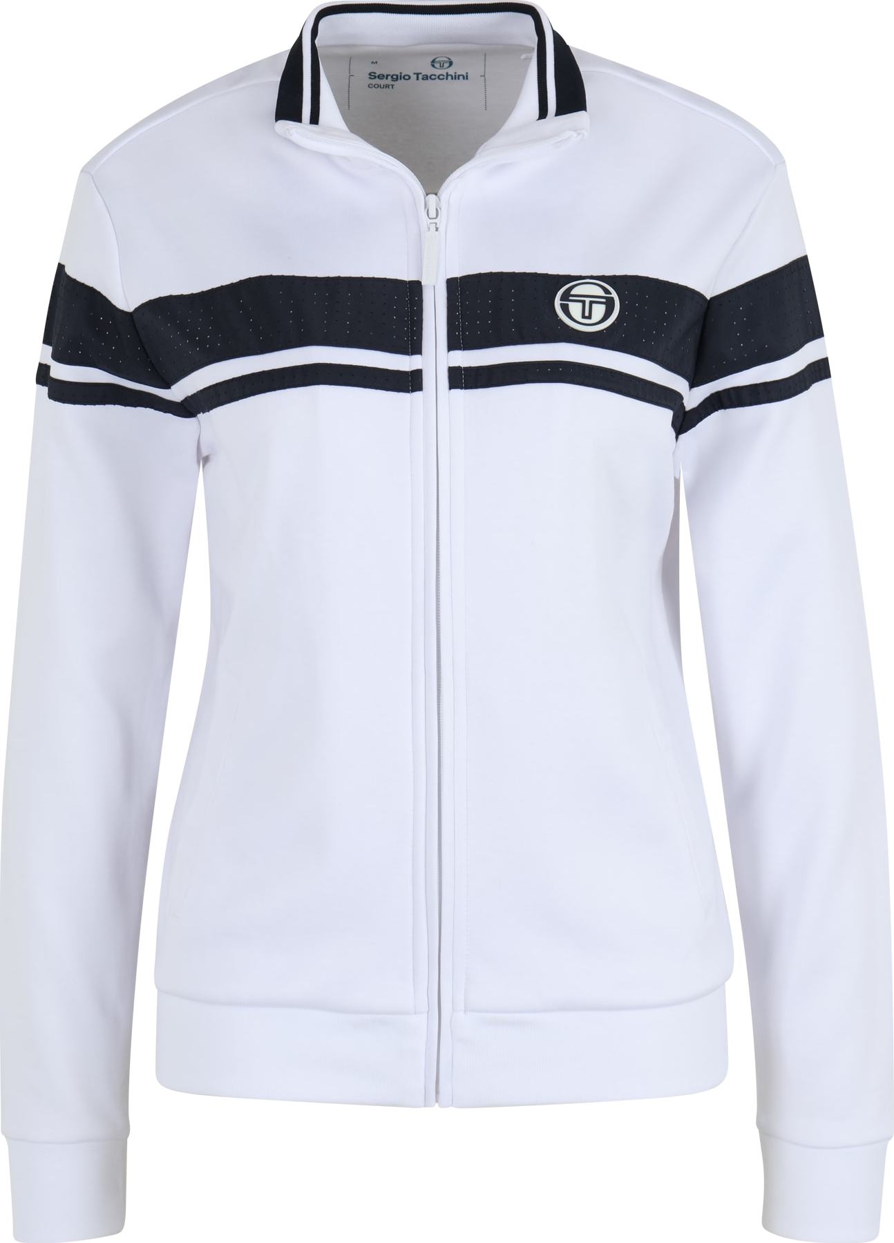 Sergio Tacchini Sportovní mikina námořnická modř / kámen / bílá