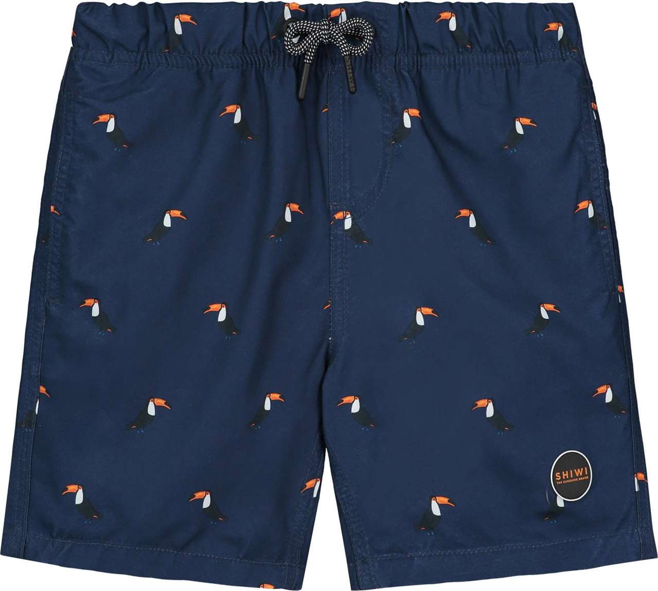 Shiwi Plavecké šortky 'Tucan' tmavě modrá / tmavě oranžová / černá / bílá