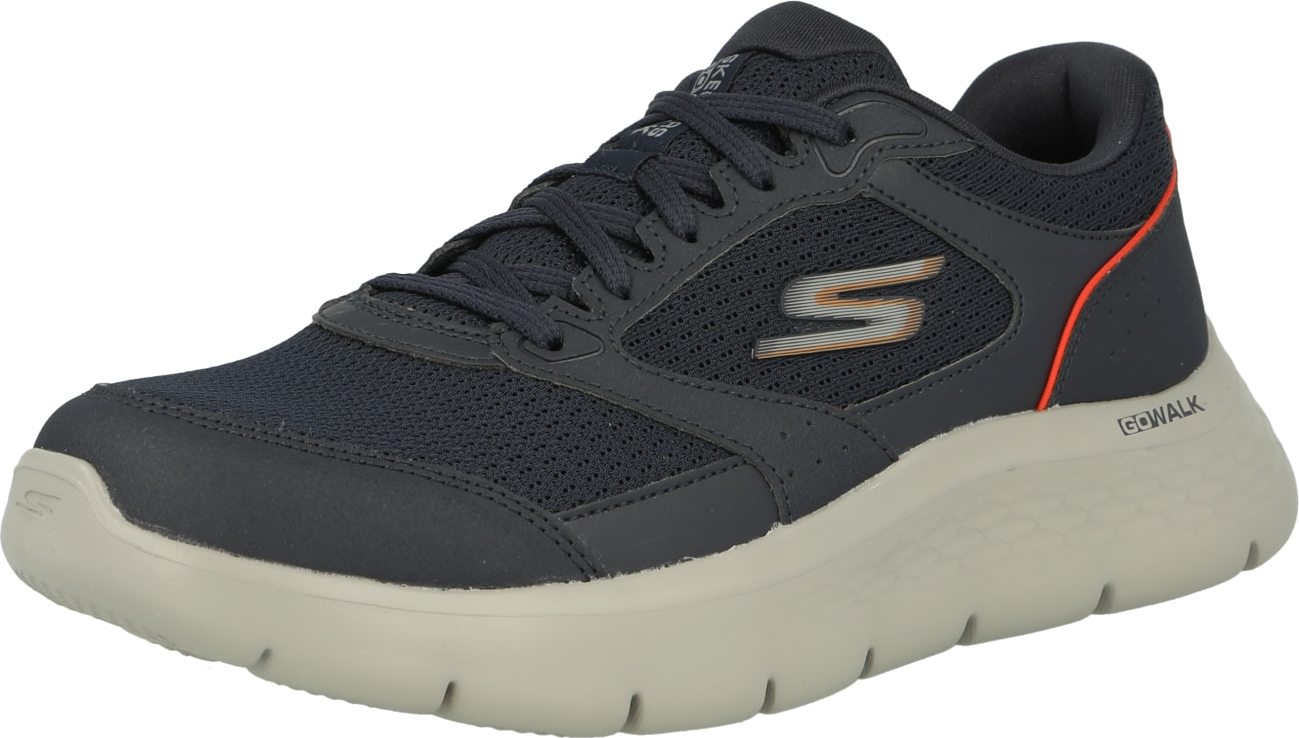 SKECHERS Sportovní boty námořnická modř / šedá / červená