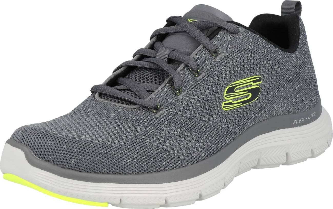 SKECHERS Tenisky 'Advantage 4.0' šedá / svítivě zelená