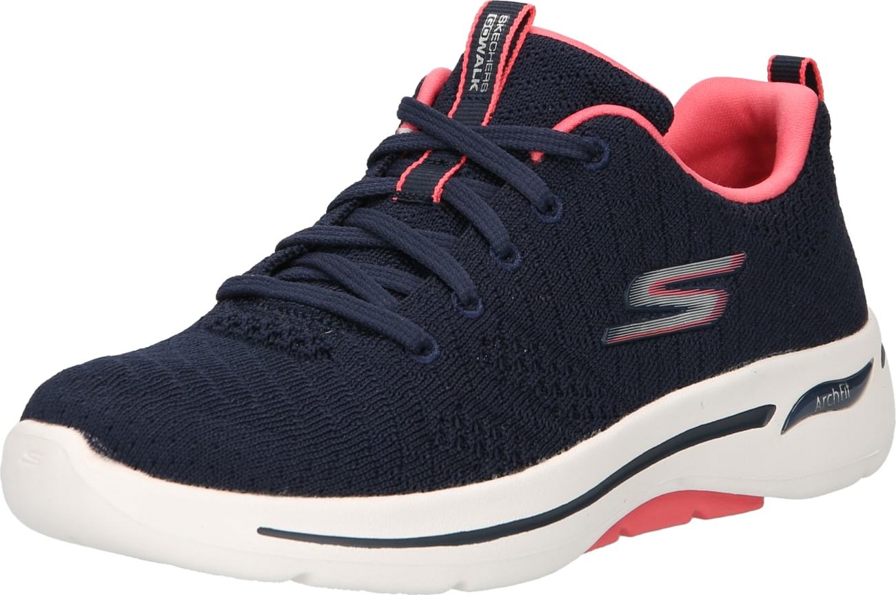 SKECHERS Tenisky 'Arch Fit Engineered' námořnická modř / světle šedá / lososová