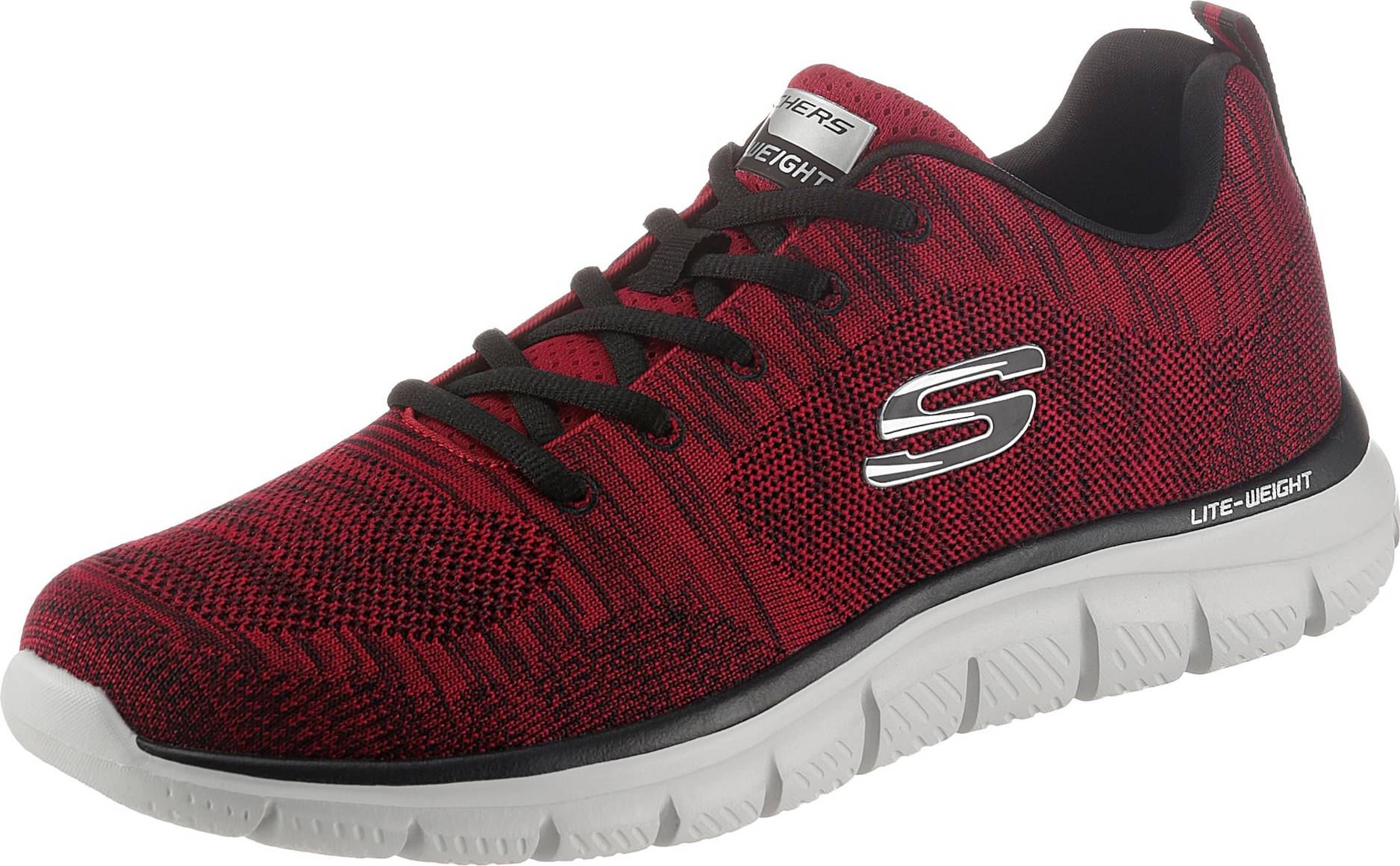 SKECHERS Tenisky červená / černá