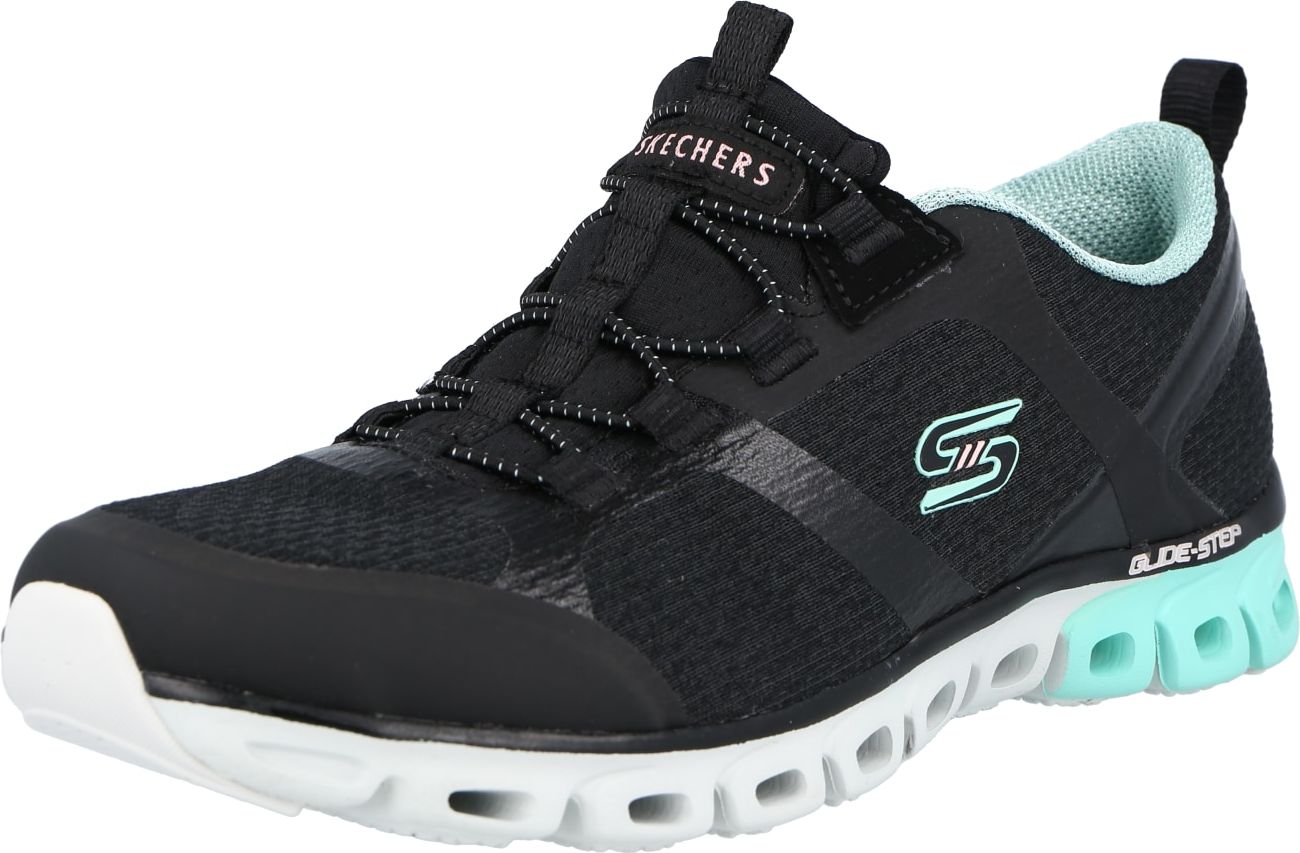 SKECHERS Tenisky 'Dashing days' tyrkysová / černá / bílá