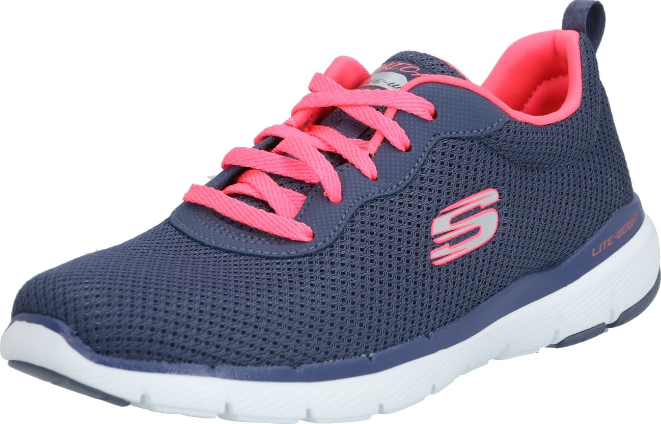 SKECHERS Tenisky 'Flex Appeal 3.0' marine modrá / lososová