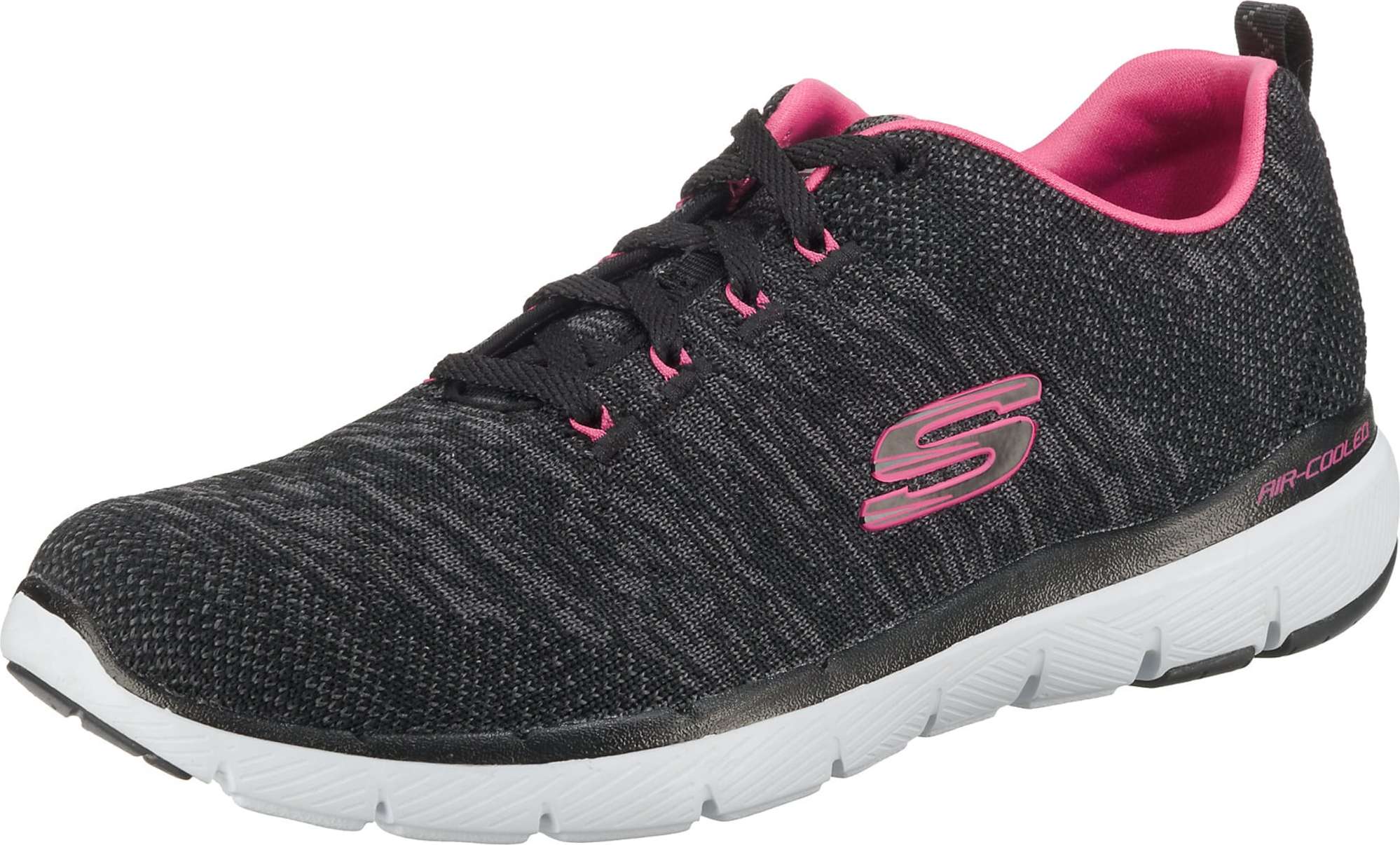 SKECHERS Tenisky 'FLEX APPEAL 3.0' šedá / antracitová / pink