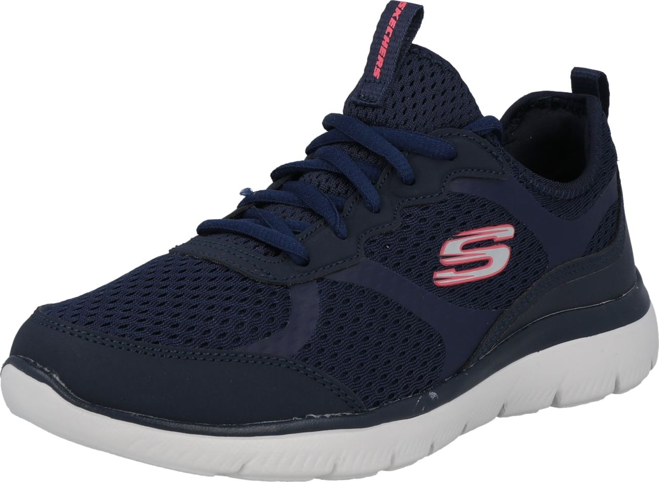 SKECHERS Tenisky námořnická modř / šedá / světle růžová