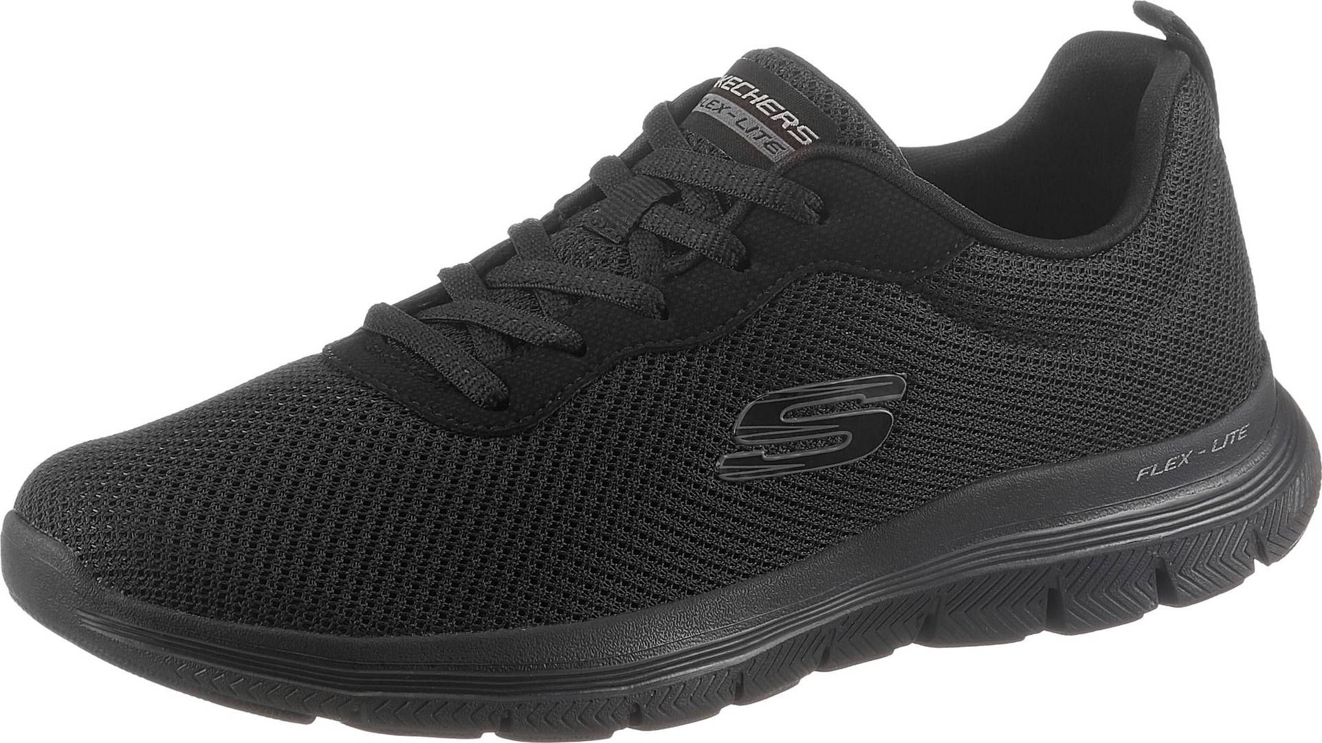 SKECHERS Tenisky šedá / černá / bílá