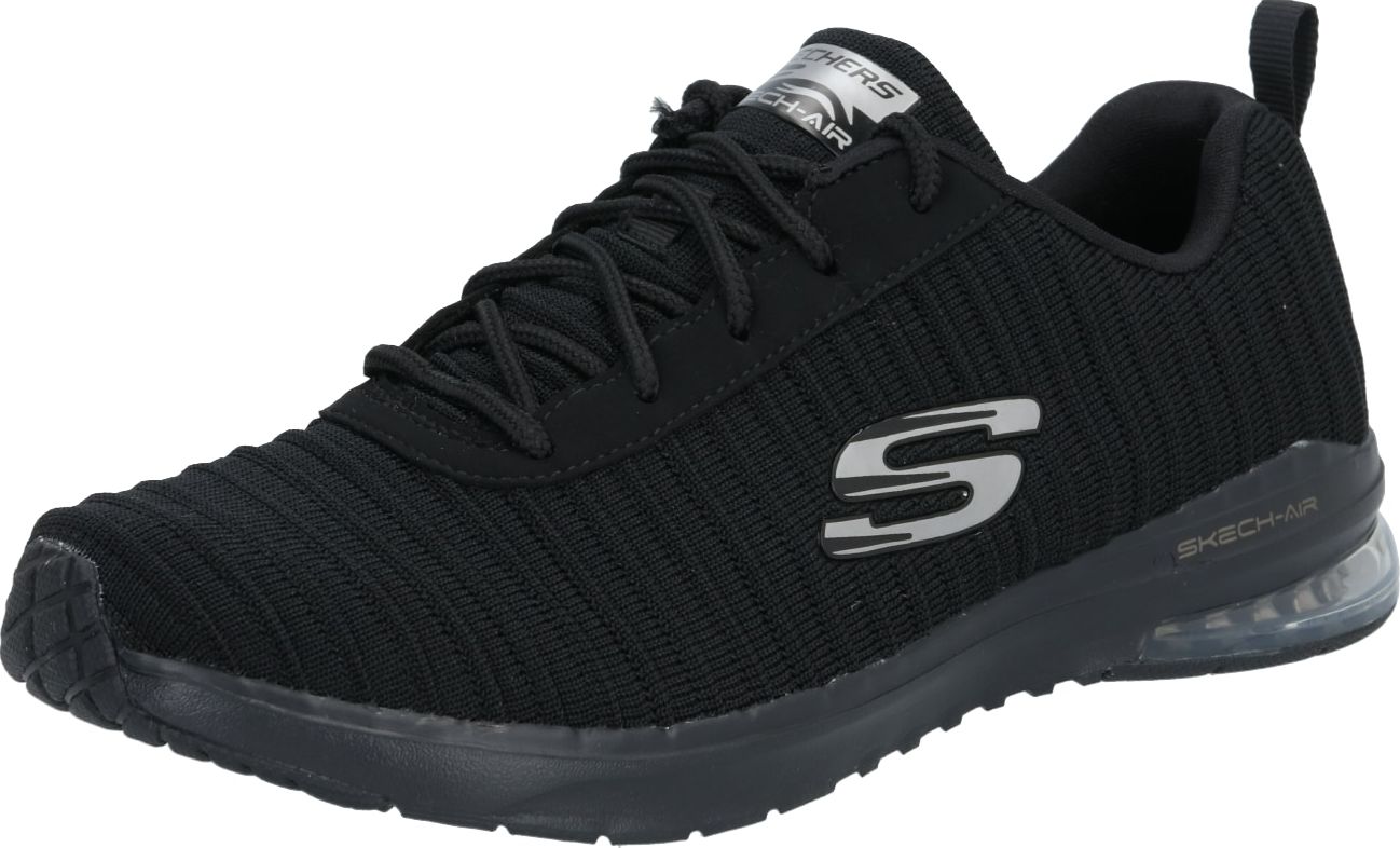 SKECHERS Tenisky šedá / černá