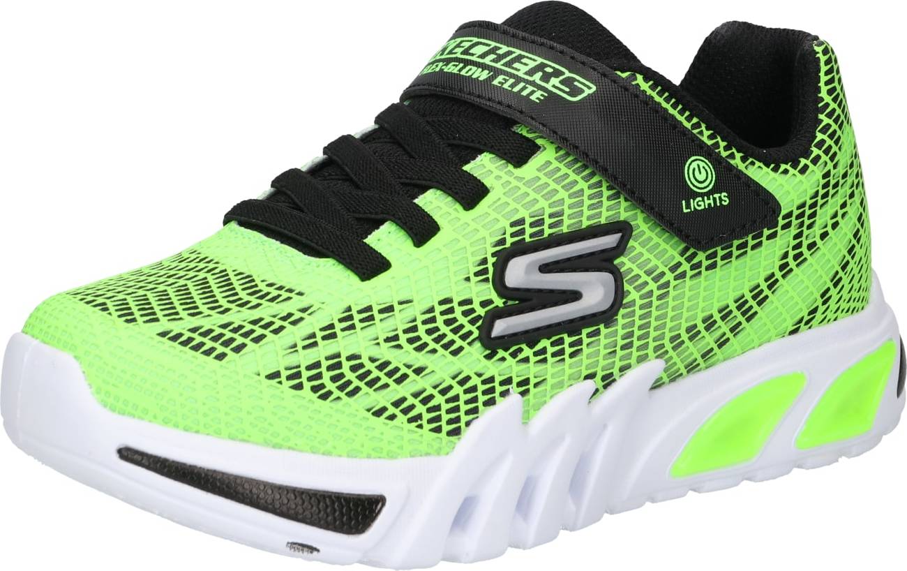 SKECHERS Tenisky 'Vorlo' stříbrně šedá / limetková / černá