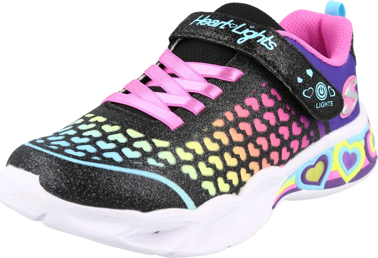 SKECHERS Tenisky 'SWEETHEART' aqua modrá / fialová / pink / černá