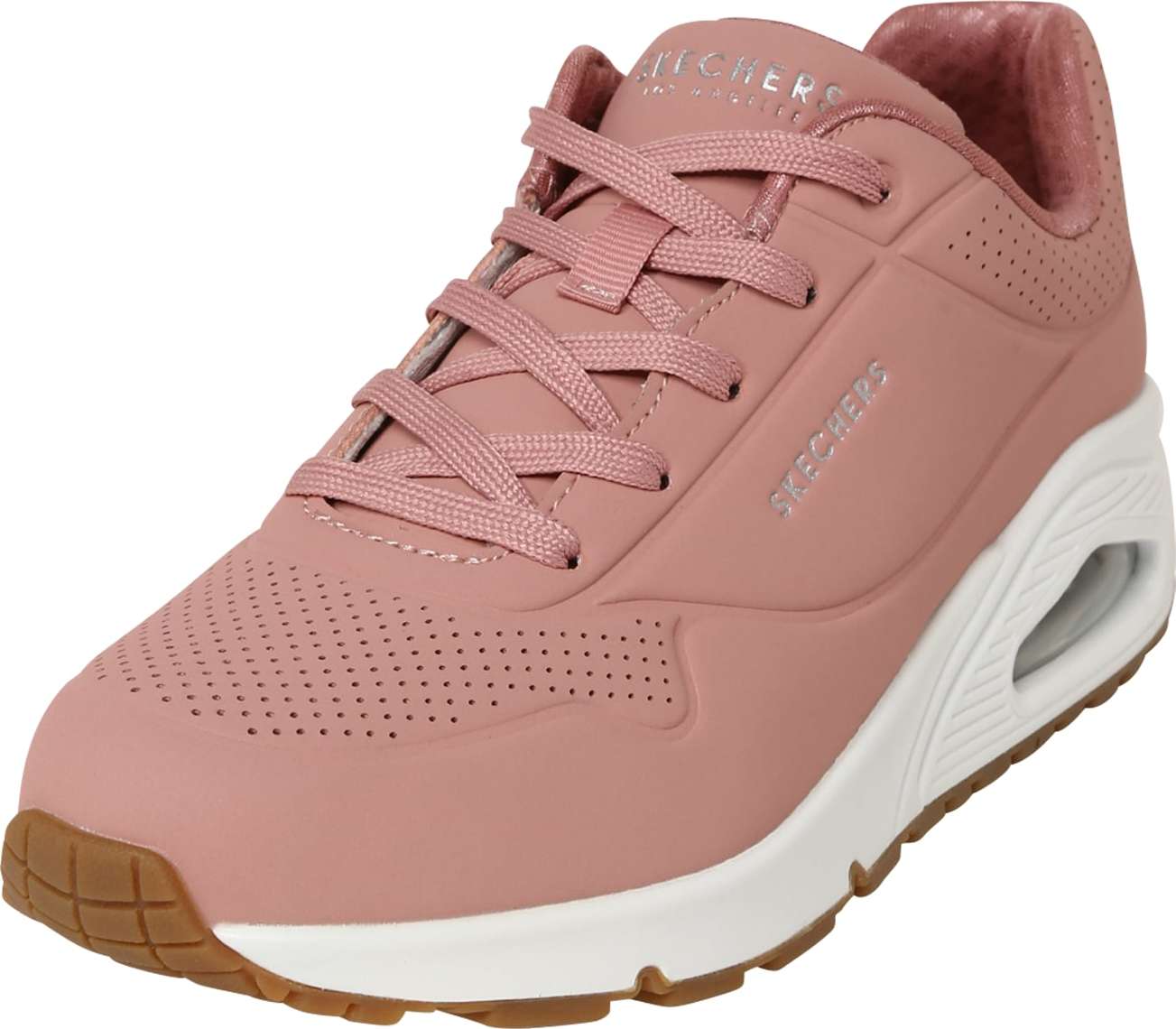 SKECHERS Tenisky 'Uno Stand On Air' starorůžová / stříbrná