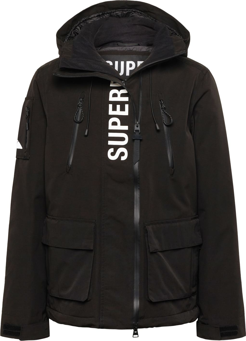 Superdry Funkční bunda 'Ultimate SD' černá / bílá