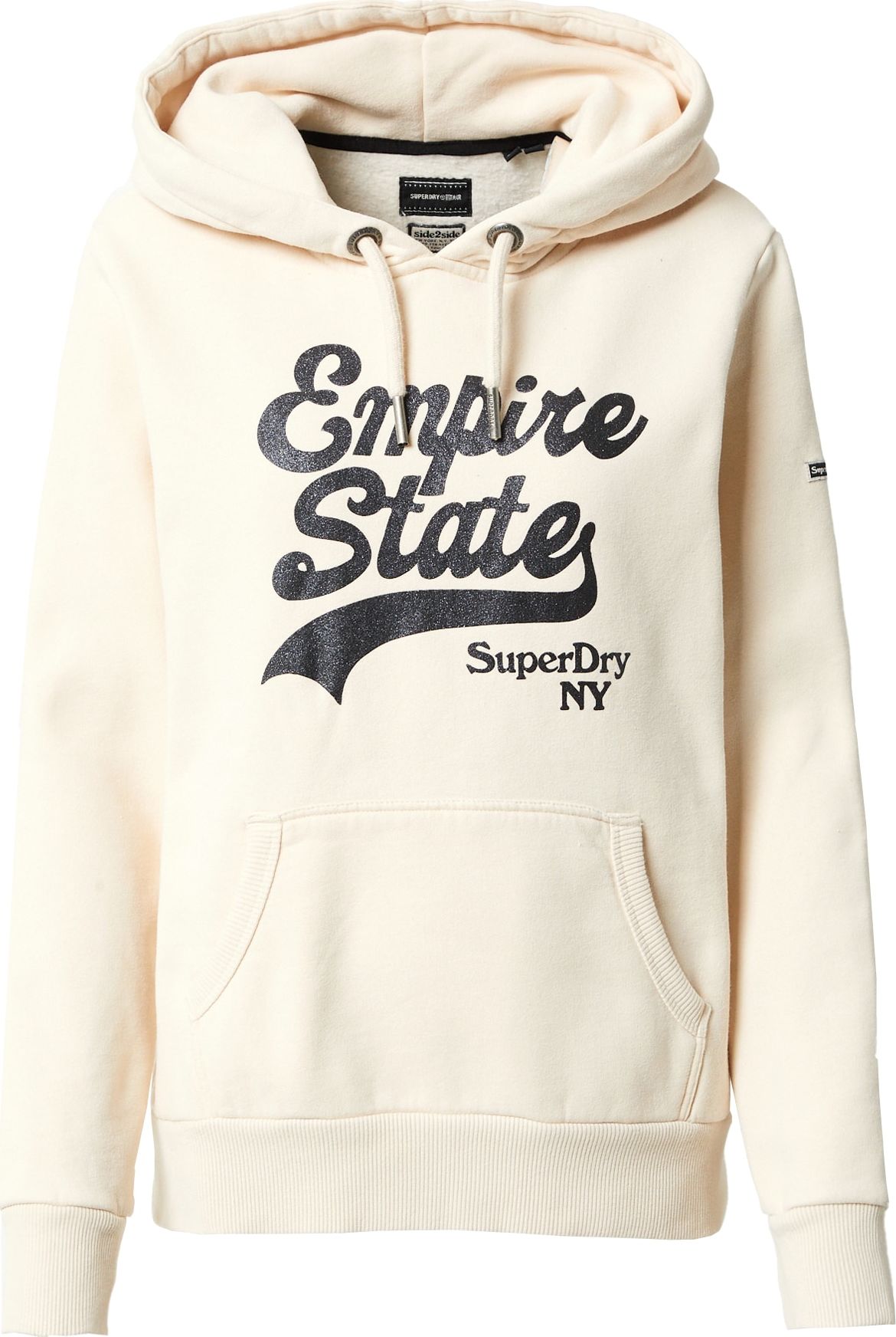 Superdry Mikina krémová / černá