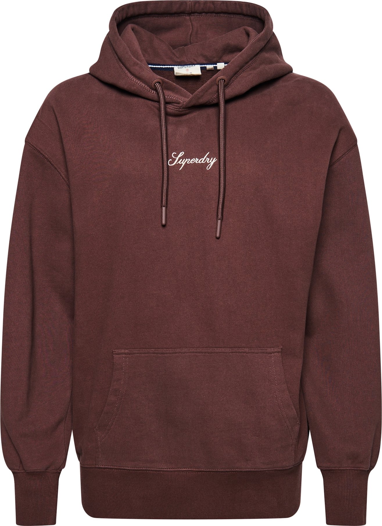 Superdry Mikina béžová / hnědá / bílá