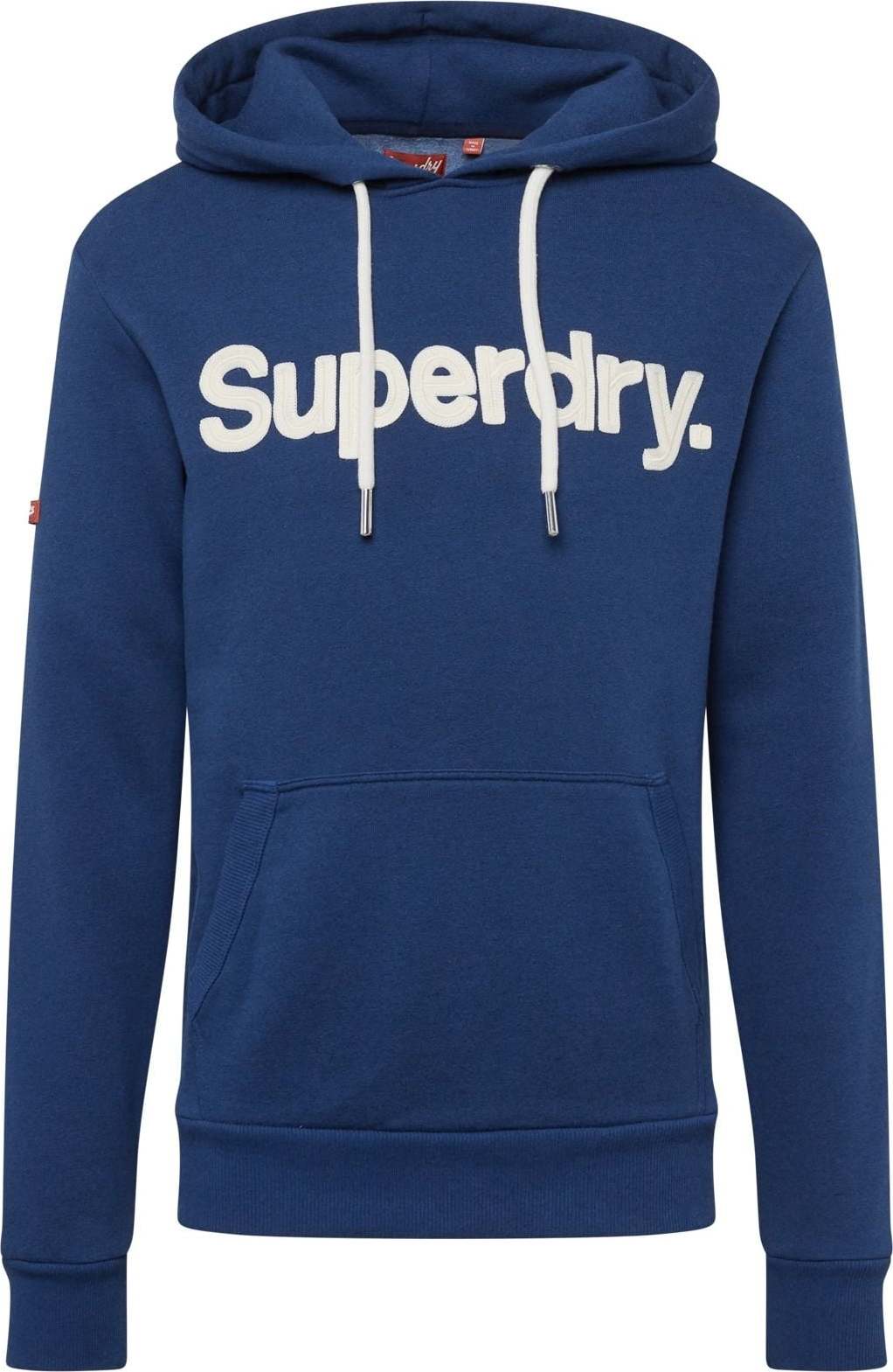 Superdry Mikina safírová / bílá