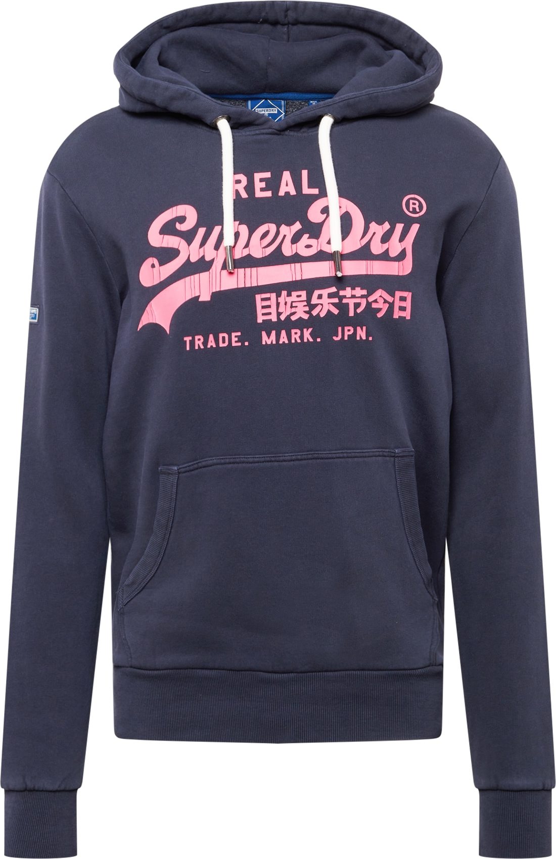 Superdry Mikina tmavě modrá / růžová