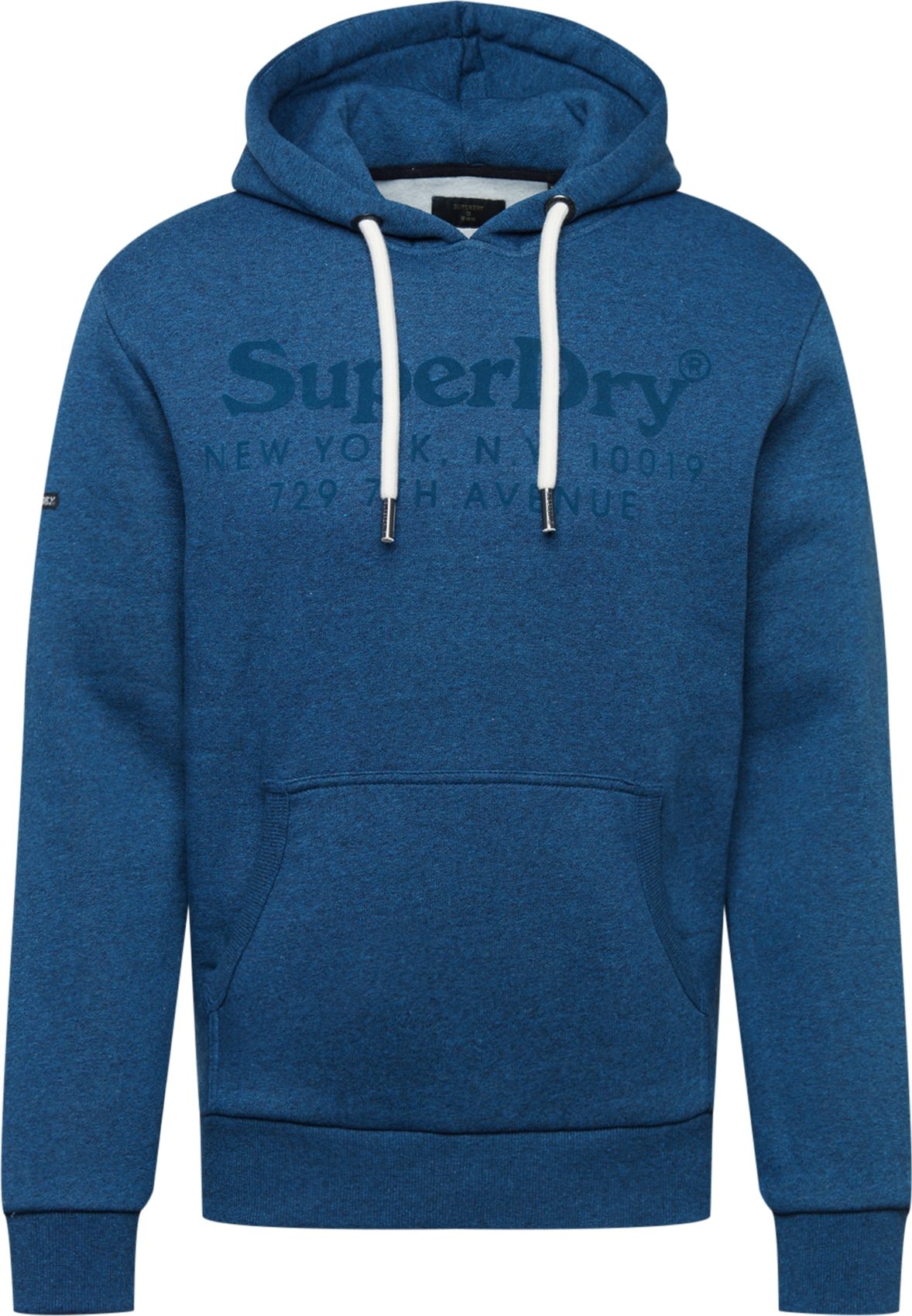 Superdry Mikina 'VENUE' tmavě modrá / modrý melír / bílá