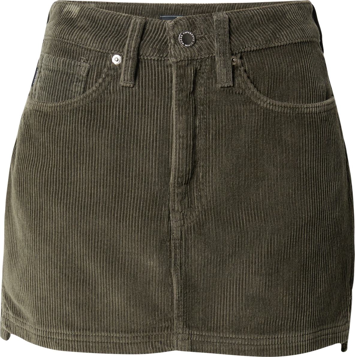 Superdry Sukně khaki