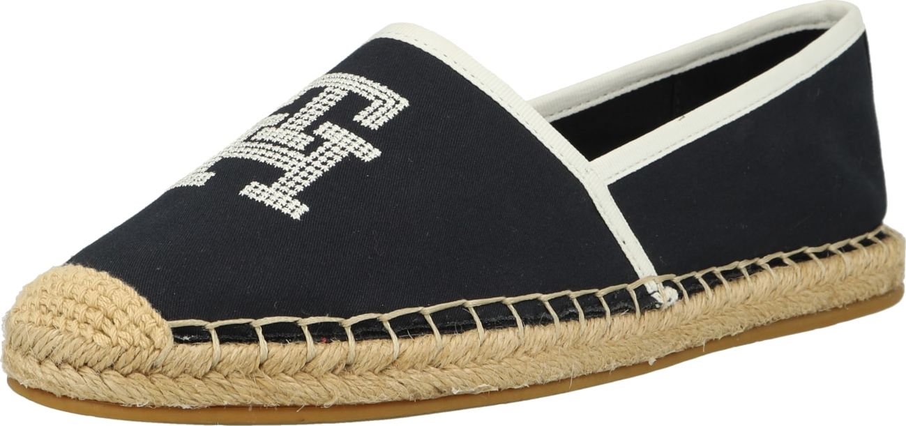 TOMMY HILFIGER Espadrilky krémová / námořnická modř