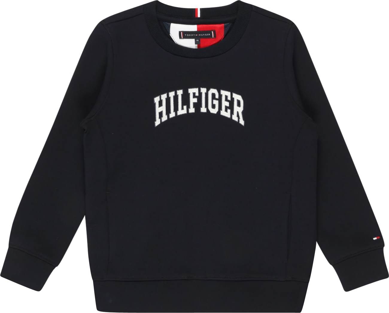 TOMMY HILFIGER Mikina kobaltová modř / červená / bílá