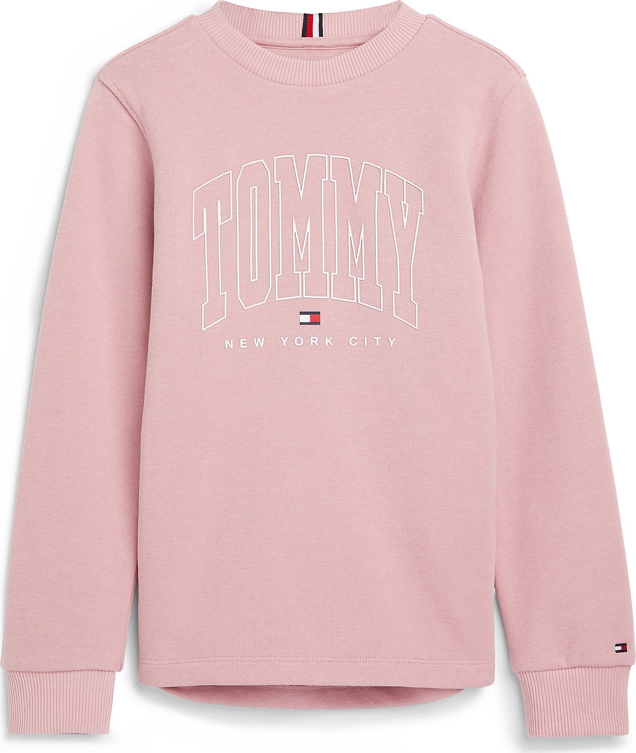 TOMMY HILFIGER Mikina starorůžová / červená / černá / bílá