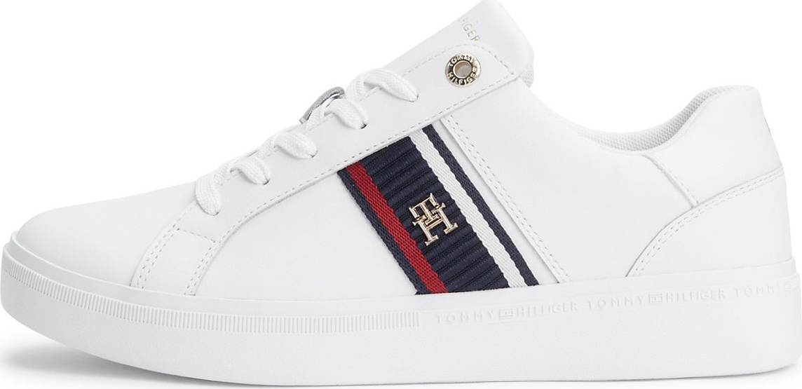 TOMMY HILFIGER Tenisky námořnická modř / zlatá / červená / bílá