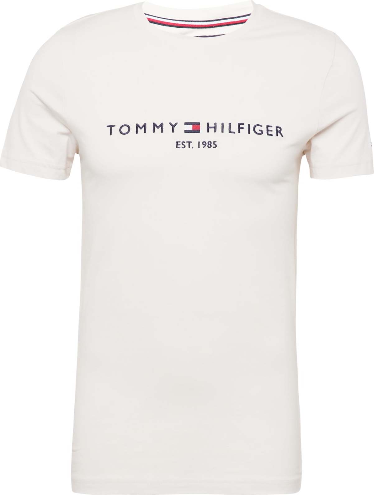 TOMMY HILFIGER Tričko krémová / námořnická modř / červená / bílá